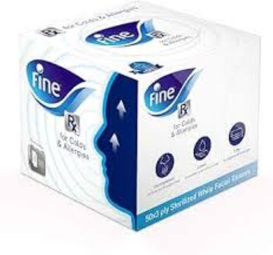 FINE POCKET TISSUE FOR COLD N ALLERGY 3PLY RX